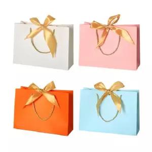 [덥석덥석] 리본 종이가방 종이백/선물상자/쇼핑백(35X30)