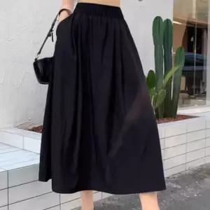 A라인 스커트 여자 밴딩 치마 무지 도트스커트 (WFK7HIH)