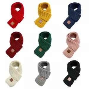 심플 무지 단색 미니 머플러 쁘띠 니트 목도리 학교 학원 행사 단체 선물 답례품