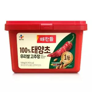 해찬들 우리쌀 태양초 고추장 1.8kg 1개