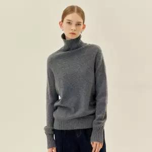 [택가 69,900원]마인드브릿지 여성 울100홀가먼트오버핏터틀넥니트 MYKT7210