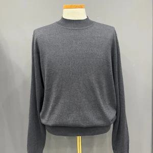 [트루젠]남자 가을.겨울 울혼방 진한 그레이 컬러 반목폴라 니트 OSTS2011