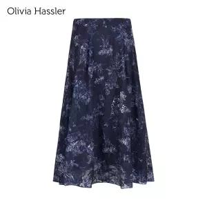 [20%쿠폰][올리비아하슬러] 오블리크 프릴 스커트_OHCWSK701