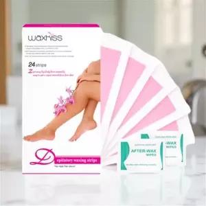 왁싱 테이프 셀프왁싱 제모 다리 인중 팔 털 바디 페이스 패드 스트립 패치 24개입