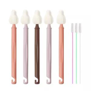 하이비 몽글이 롱미니솔5p+빨대솔3p