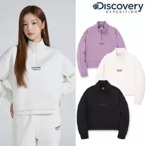 디스커버리 [24F/W] DWTR43044 여성 크롭 반집업 맨투맨 티셔츠 450305