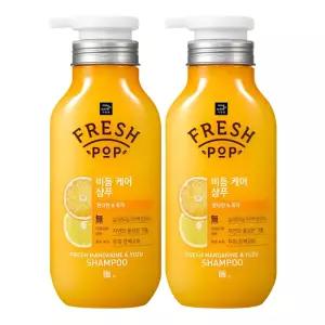 미쟝센 프레시팝 비듬케어 만다린&유자 샴푸 500ml x2개