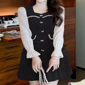 [예쎄][예쎄] 시스루소매 글리터 벨벳 원피스 S4WOP024A