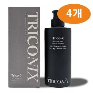 트리코닉스 트리코엑스 탈모완화 볼륨 샴푸 500ml 4개