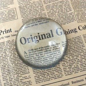 돋보기고글 반구 확대경 직경 100mm 하프 종이 무게 5X 읽기 크리스탈 유리 데코