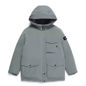 [롯데백화점]내셔널지오그래픽 에어로윙 아웃 포켓 야상 후디 덕 다운 점퍼 N224MDW140