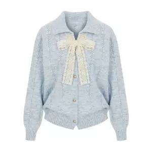 [샐리] 레이스스트랩카라가디건_I5D-CCA017