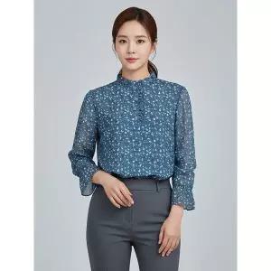 [하프클럽/올포유]여성 프릴 잔패턴 티블라우스 ALTRM7211-906