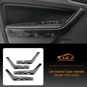 ABS 탄소 섬유 색상 4Pcs 인테리어 도어 핸들 커버  자동차 장식 포드 호환 레인저 2015-2021