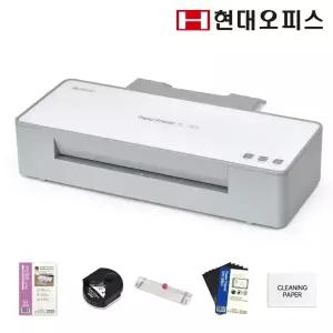 [현대오피스] A3 코팅기 PL-7906 +코팅지+트리머재단기+코너라운더+자석코팅지 6롤러 빠른예열 안티잼 자동절전 오토센스