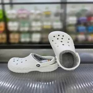 [크록스]따뜻한 털 클로그 바야 라인드 클로그 205969-11H/애플아울렛