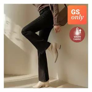 GS-저스트원 겨울여행 기모 일자부츠컷 블랙팬츠숏롱 114488