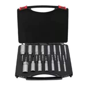 15p 육각 롱비트 전동드릴 소켓세트 롱복스 복스알 임팩 드라이버 공구 롱복스