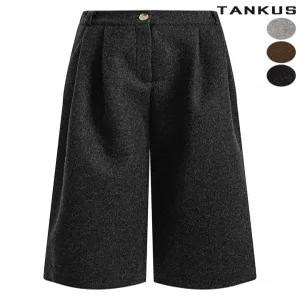 여성 울 뒷밴딩 7부 슬랙스 팬츠