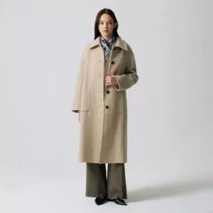 [롯데백화점]앤클라인 울캐시 아웃포켓 싱글 코트 N5HW45