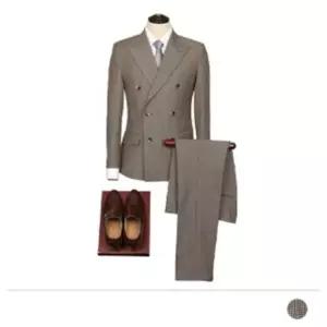 정장세트 빅사이즈 선물 더블수트 투버튼 코디 남편 (WF0E5A5)