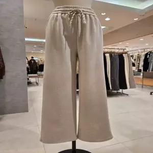 [에이지도르] ALFIWIP271 소프트 웜 기모 와이드 밴딩팬츠