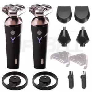 독일 몬타 3헤드 방수면도기 무선 전동 전기 3중날 바리깡 코털 제거 3in1 멀티 헤드 방수 면도기 2세트