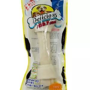 심심한 진도개 씹고노는 우유맛 가죽껌3P 대형 어린강아지 허스키