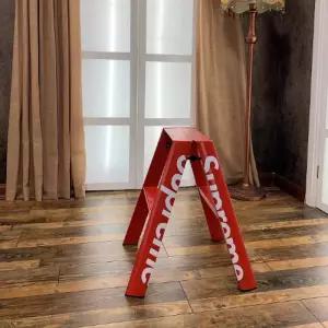 슈프림 사다리 알루미늄 경량 접이식 안전 미니 발판 2단