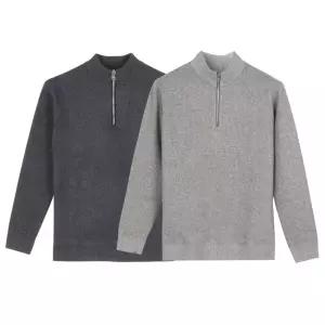 반집업 기모 안감 남자 겨울 니트 티셔츠 맨투맨 남성 따뜻한 아크릴 골프