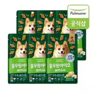 풀무원아미오 강아지 자연담은간식 두부 생선너겟(80g) x 6개