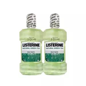리스테린 구강청결제 내추럴그린티 마일드 750ml x2개