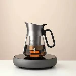 티워머 전기 보온 티컵 차 단품 베이스 중국표준 호두 원목 단로