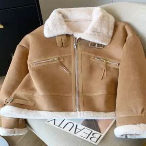 [예쎄](예쎄) 안감 양털퍼 무스탕 벨트 자켓 (S5WJK023A)