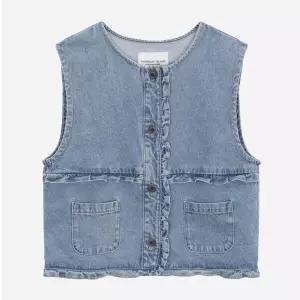 [써스데이아일랜드](T256MVT173W)프릴 데님 베스트