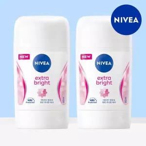 [니베아] 데오드란트 스틱 엑스트라 브라이트 50ml 2개