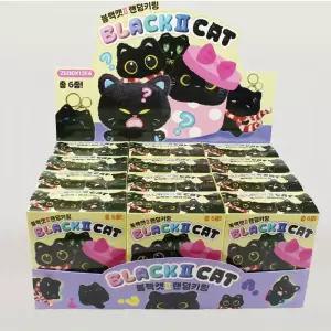 인스타 핫템! 깜냥이 검정 고양이 인형 키링 x12개 1박스
