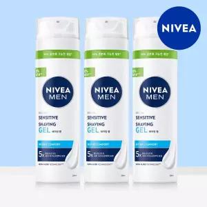 니베아 맨 센서티브 쉐이빙 젤 200ml 3개