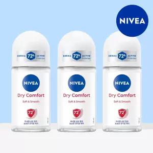 니베아 데오드란트 롤온 드라이컴포트 50ml 3개