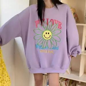 위글 레터링 기모 오버핏 롱 면맨투맨_W4417