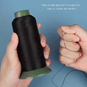 1PC 100g 재봉틀 실 대형 롤 강력한 실내 장식 코드 실크 같은 로프 소파 청바지 가죽 공예 두꺼운 내구성