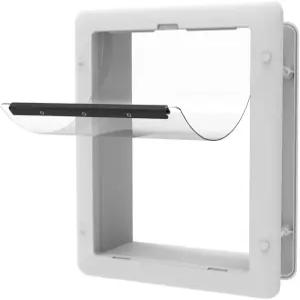 하쿠나 펫 에센셜 도어는 최대 2.17인치 두께 개와 고양이를 위한 11파운드(소형 흰색)의 화면 문 벽을