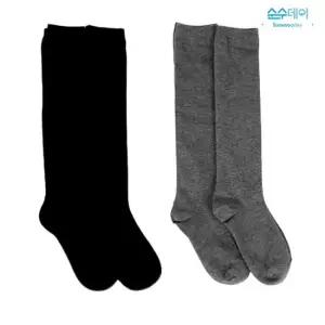 [순수데이] 여성 프리미엄 무지 니삭스 양말 10켤레(블랙/그레이/혼합)