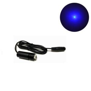 포커스 가능 블루 레이저 다이오드 도트 모듈  DIY 조각 절단용  5V 어댑터 포함  445nm  100mw  18x45mm