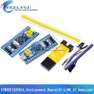ST-LINK V2 시뮬레이터 다운로드 프로그래머 STM32F103C8T6 ARM STM32 최소 시스템 개발 보드 Micro/Type-C