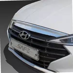 아반떼 본넷 버그 가드 크롬 Hood 몰딩