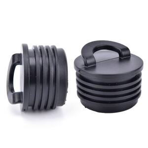 스쿠퍼 스토퍼 배수구 플러그  고무 보트 액세서리  래프팅 부품  블랙 3.5 cm  4 개