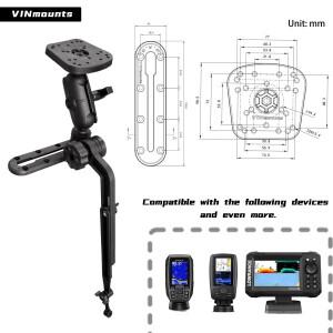 보트 카약용 VIN 1.5인치 볼 베이스 어군탐지기 검출기 파인더 마운트  가민 호환 로렌스 스코티와 호환되