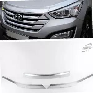 싼타페DM 본넷 가드 후드 버그 보호 몰딩 크롬