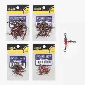 [하프클럽/]네온훅 국산 T형 삼각 도래 구슬 채비 용 대용량  문어 쭈꾸미 갑